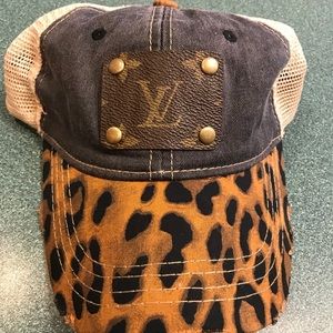 Repurposed LV Patch Trucker Hat